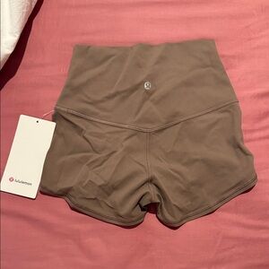 lululemon athletica High-Waisted Tan Shorts